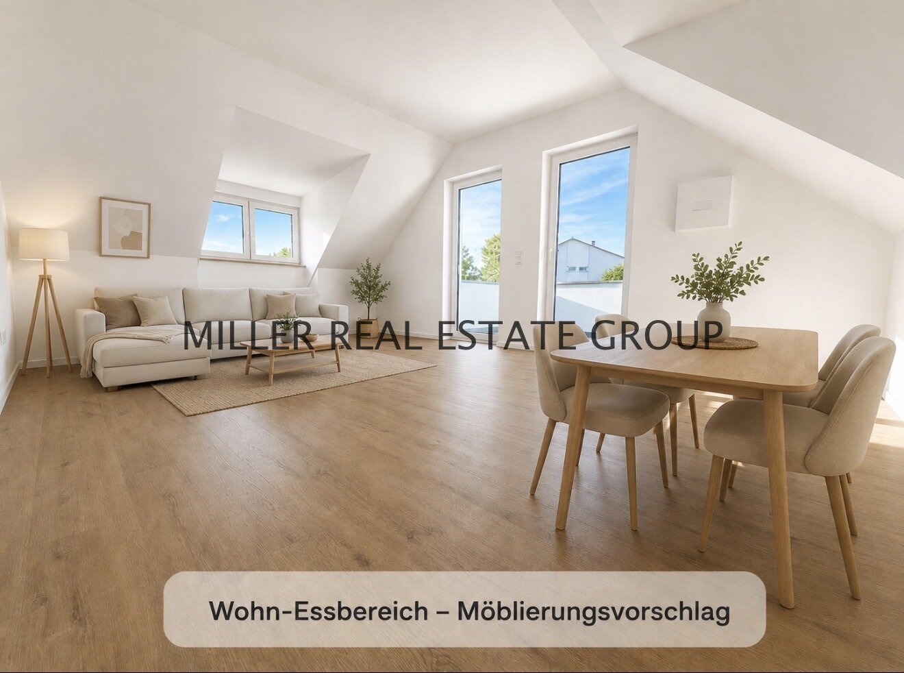Exklusive Neubau-Dachgeschosswohnung in Ingolstadt-Unterhaunstadt – ca. 116 m², Erstbezug, KfW 55 & zwei separat nutzbare Wohnbereiche!