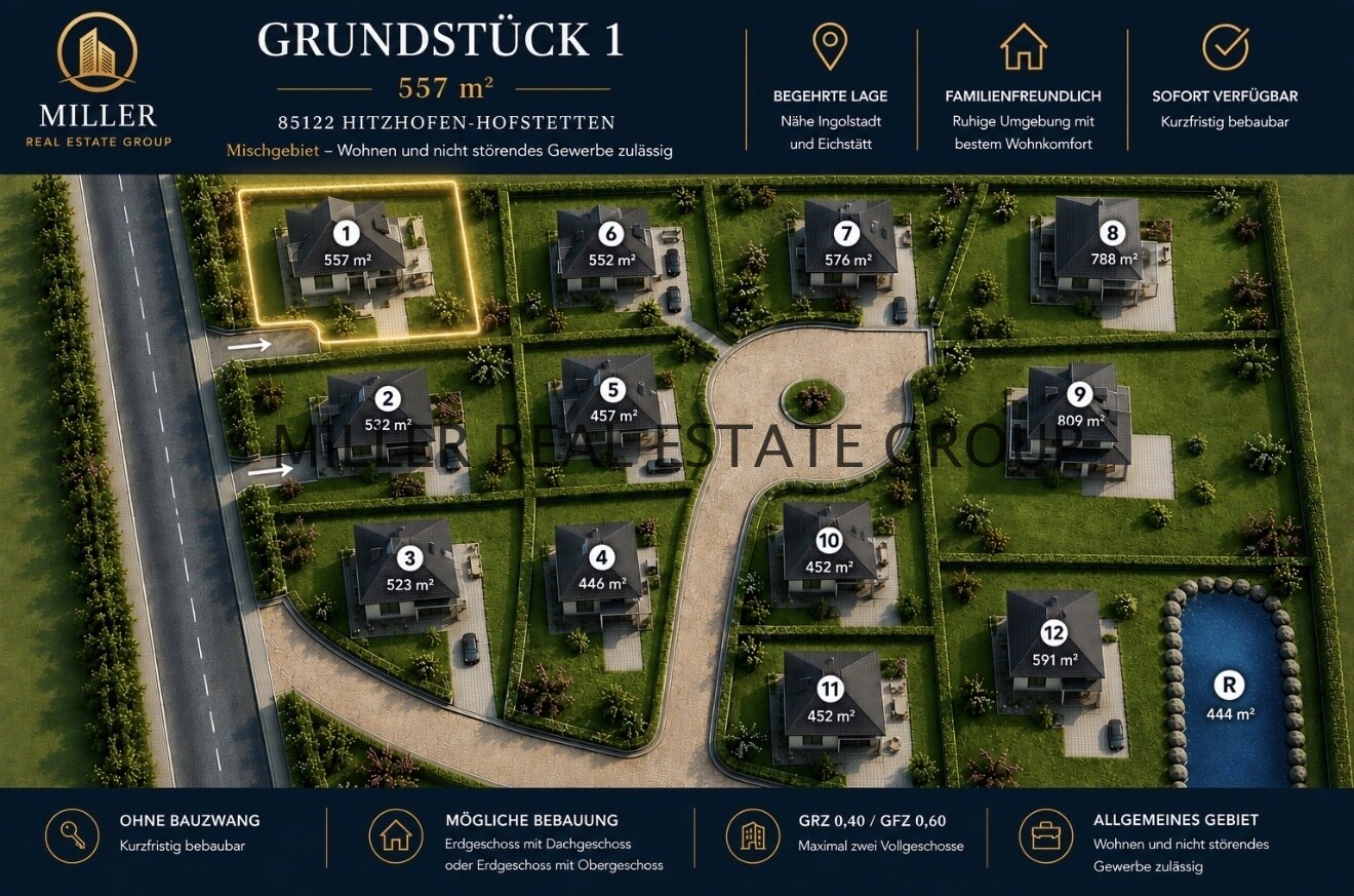 Baugrundstück in Hitzhofen-Hofstetten – 557 m² für Ihr neues Zuhause und vielseitige Zukunftsperspektiven!