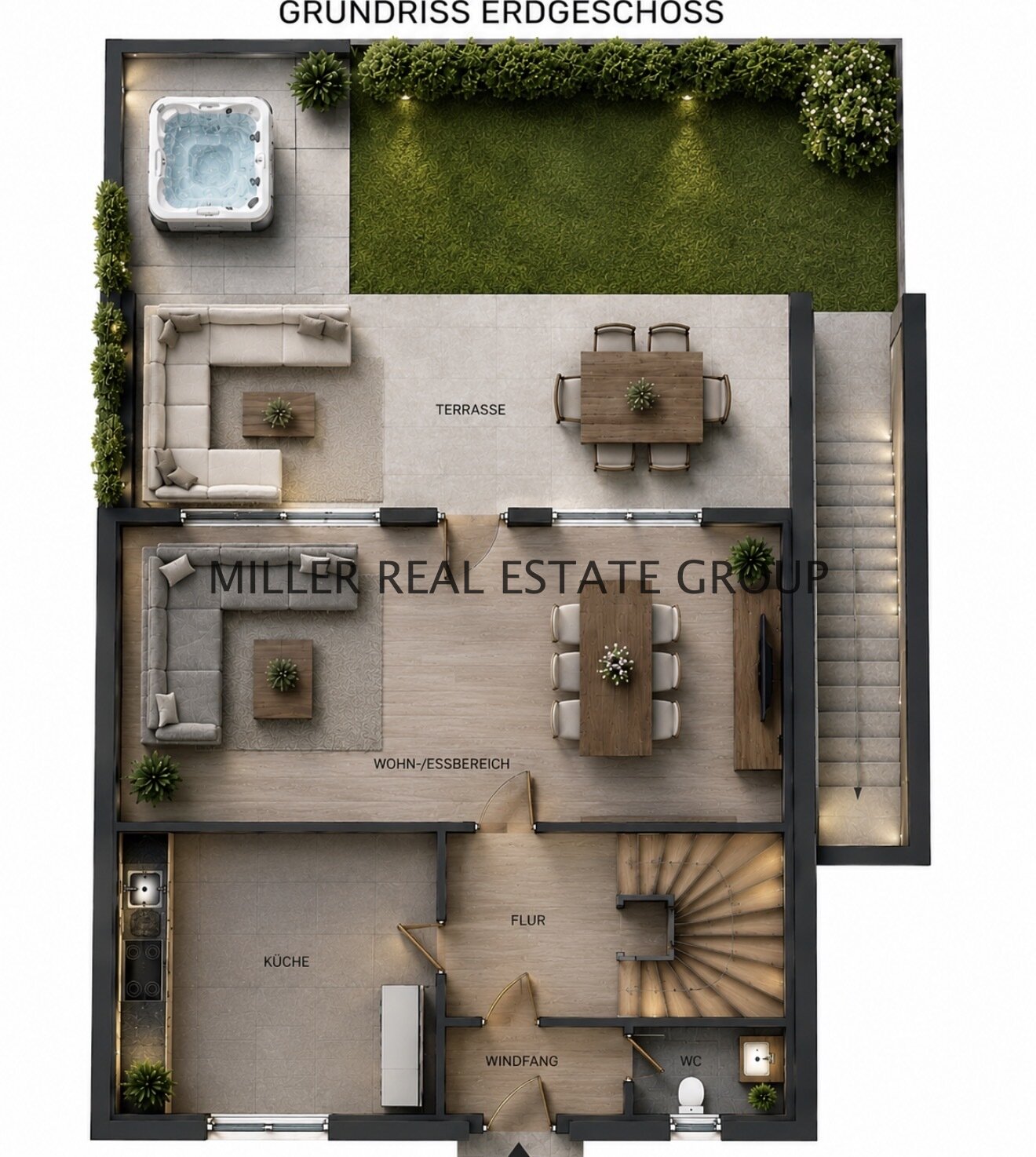 Modernisiertes Reiheneckhaus in Neuburg an der Donau – großzügiges Familienwohnen mit Garten, zwei Terrassen, Balkon & fünf Stellplätzen!