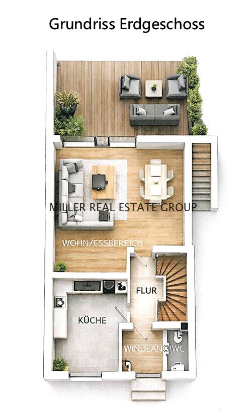 Modernes Reiheneckhaus mit großem Garten, Terrassen und viel Platz – Wohnen in ruhiger Lage von Neuburg an der Donau!