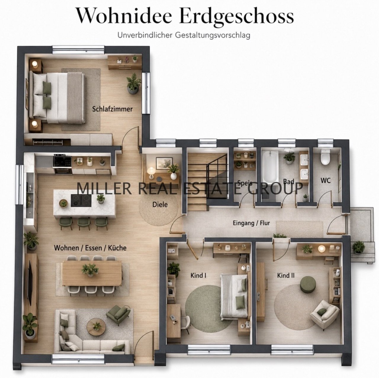 Wohnidee Erdgeschoss Wohnidee Erdgeschoss