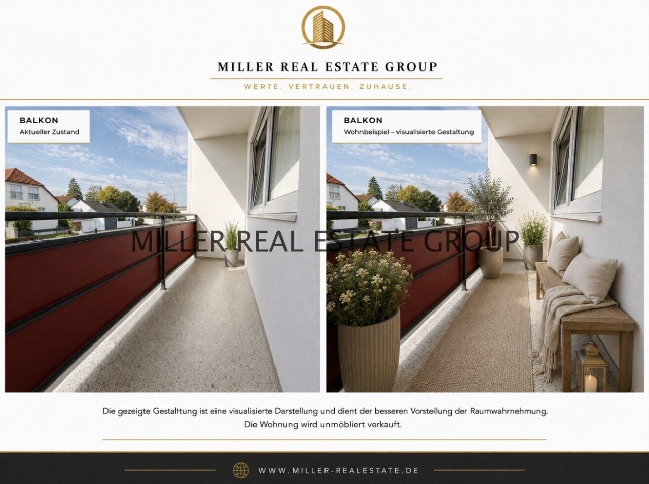 Balkon - Wohnbeispiel (visualisierte Gestaltung) Balkon - Wohnbeispiel (visualisierte Gestaltung)