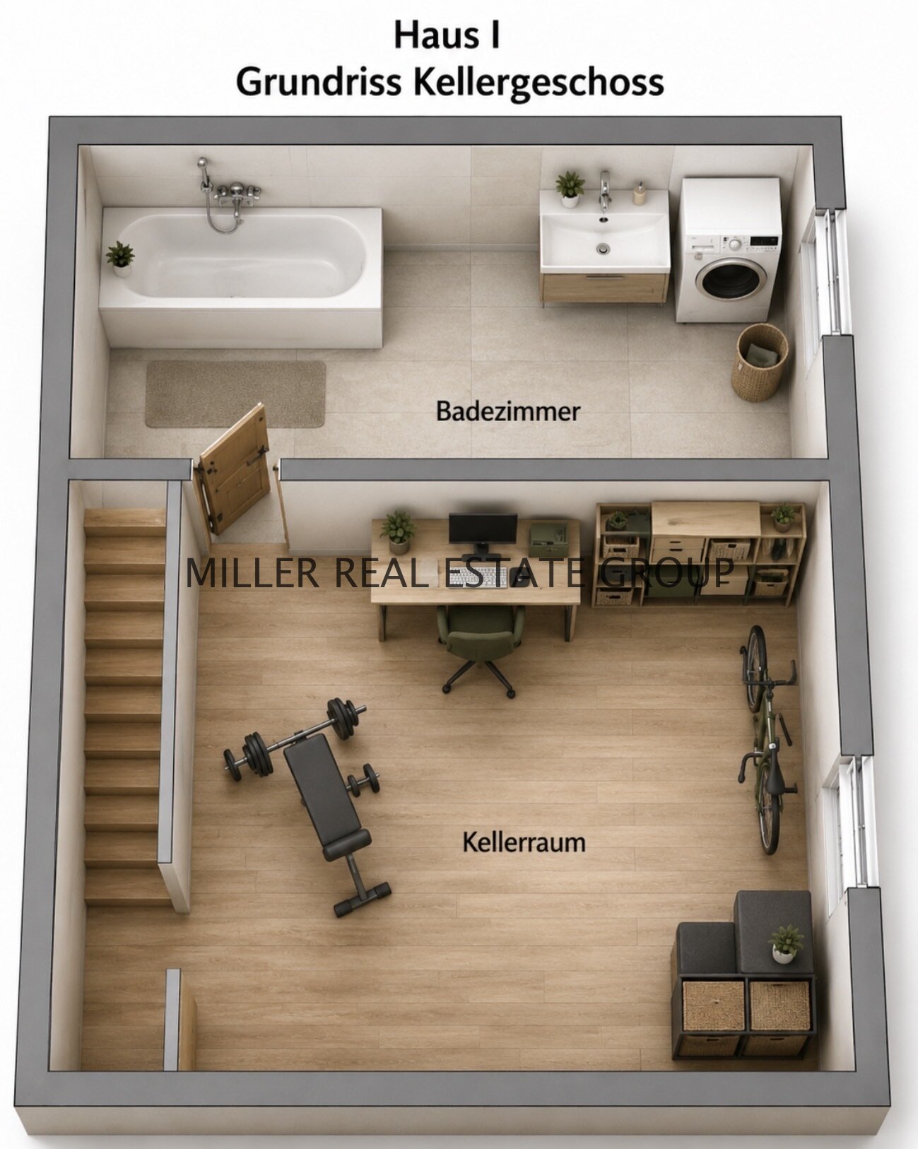 Grundriss Kellergeschoss, Haus I Grundriss Kellergeschoss, Haus I
