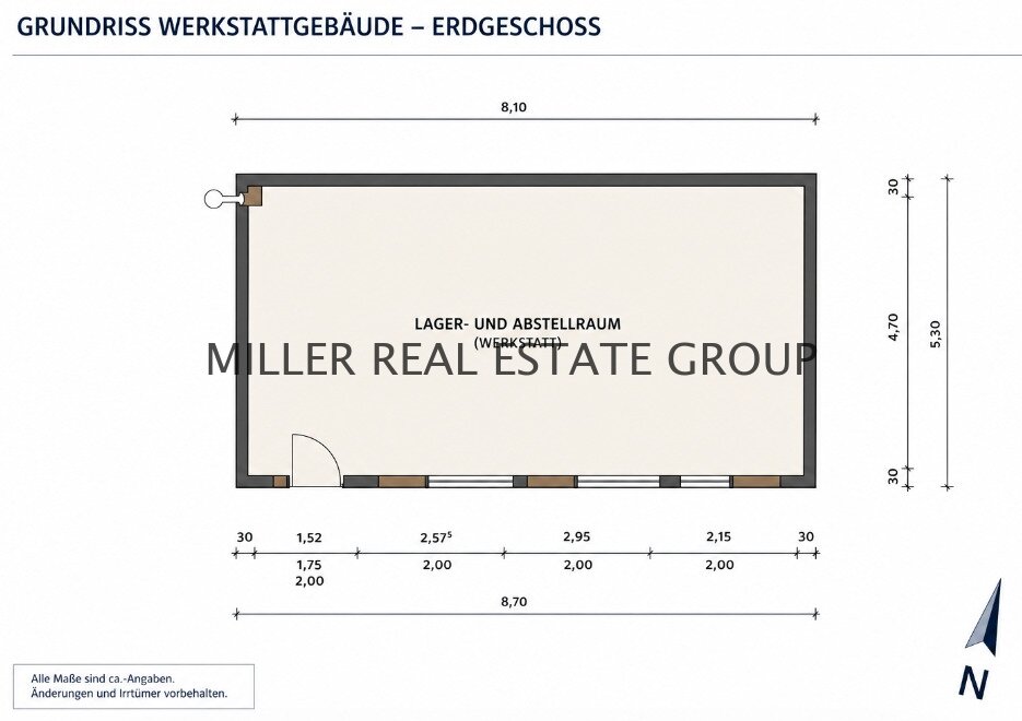 Grundriss Werkstatt
