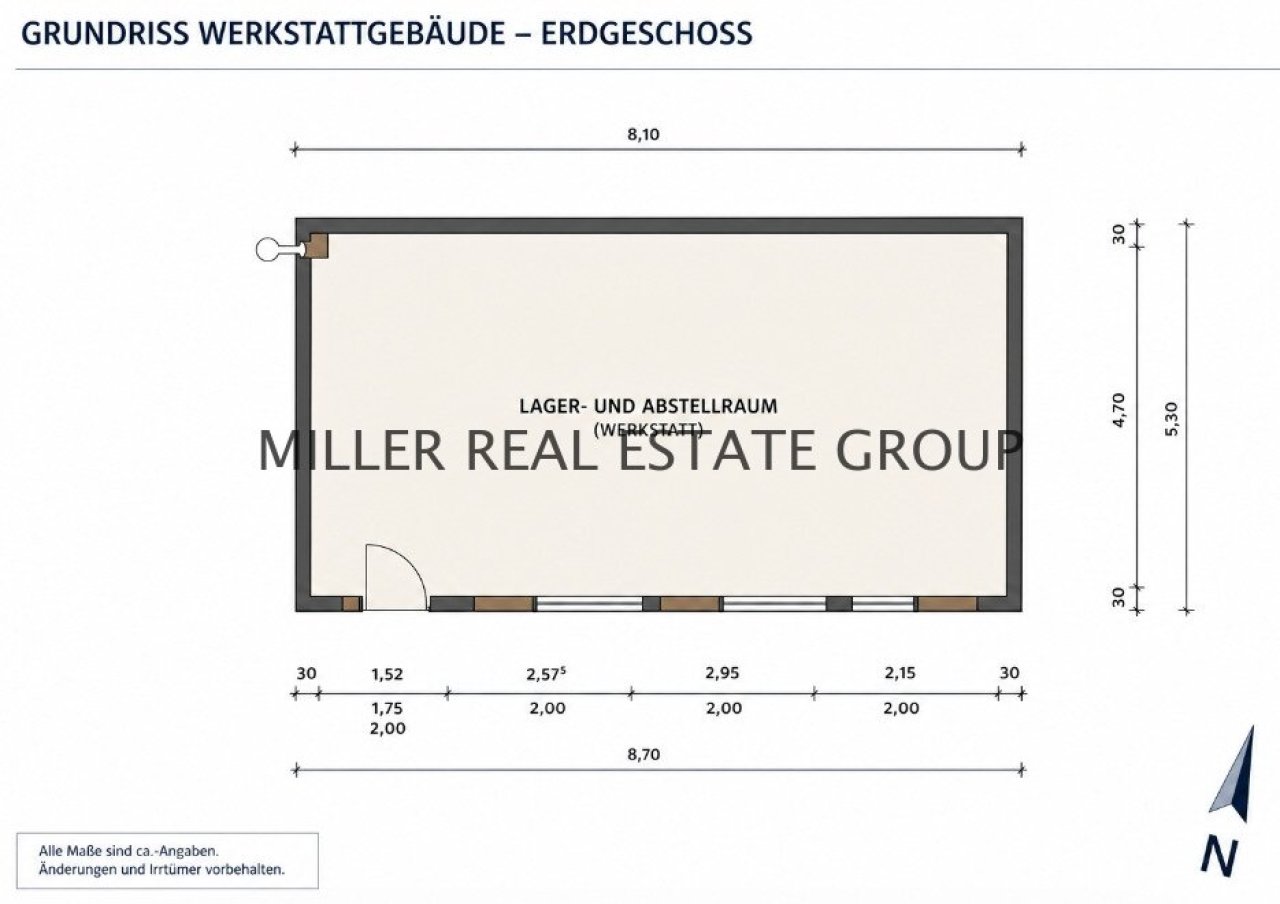 Grundriss Werkstatt