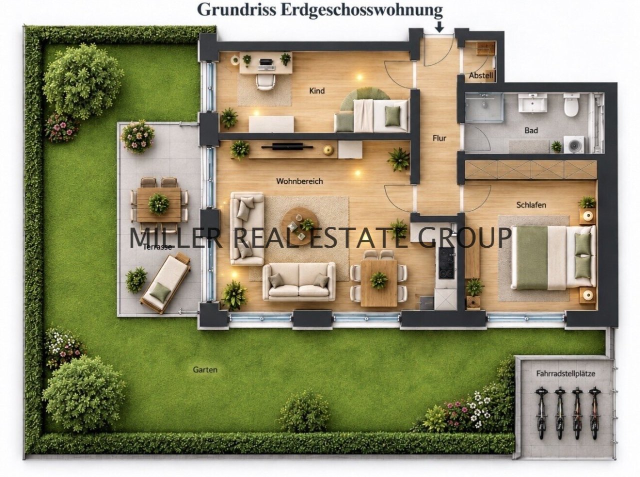 Grundriss Erdgeschosswohnung Grundriss Erdgeschosswohnung