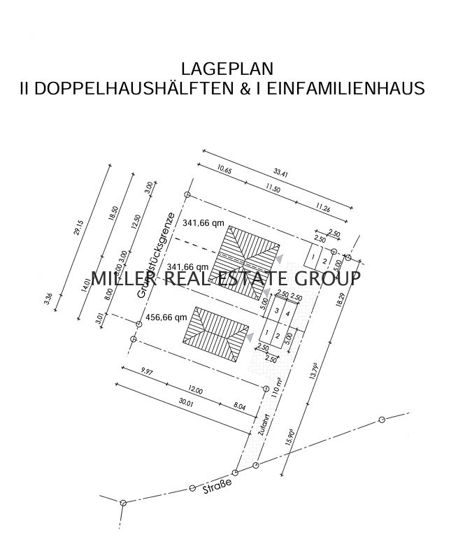 Lageplan, II DHH & I EFH Lageplan, II DHH & I EFH