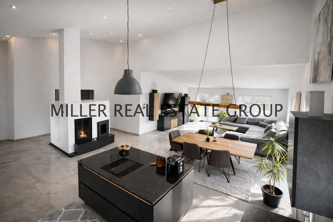 offener Wohn-Ess-Küchenbereich