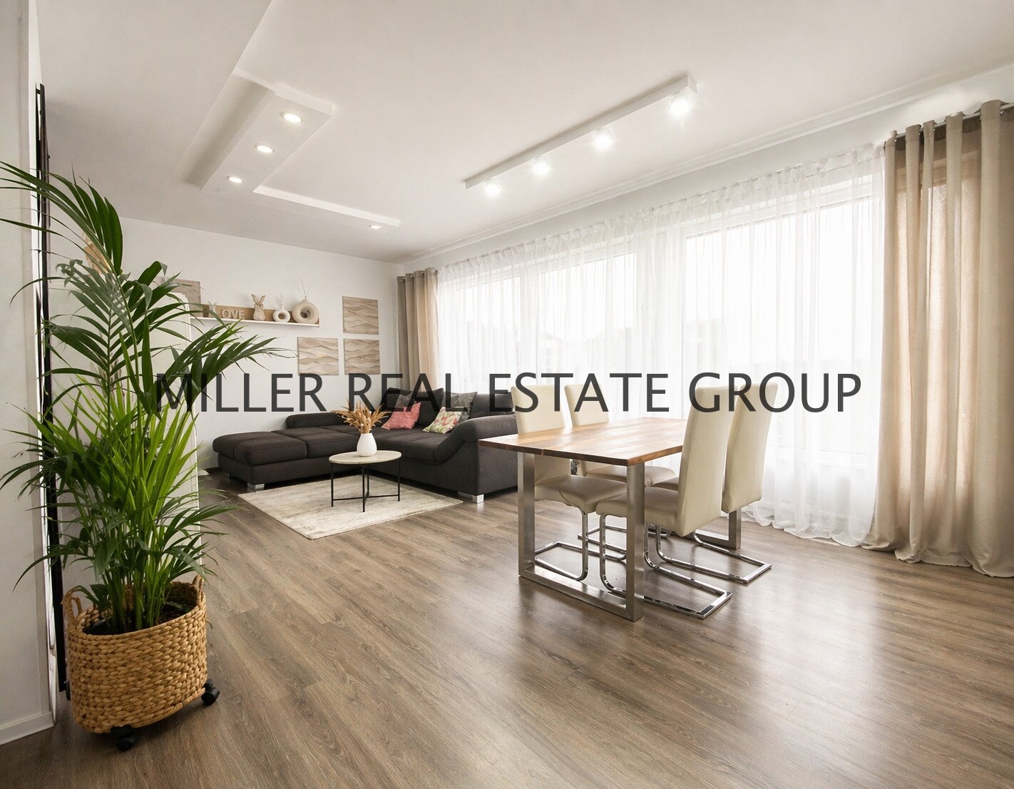 offener Wohn-Ess-Küchenbereich